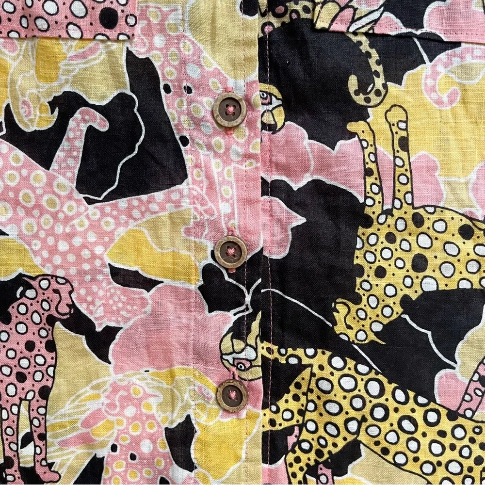 NWT Anthropologie Maeve Printed Buttondown Surf Shirt, sz XS, MSRP $98 - Picture 9 of 12